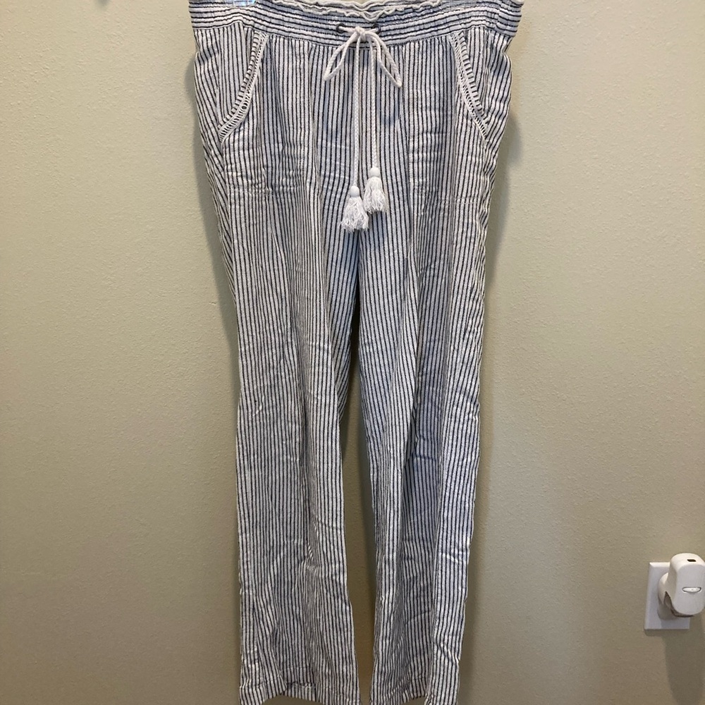 Striped Drawstring Pants